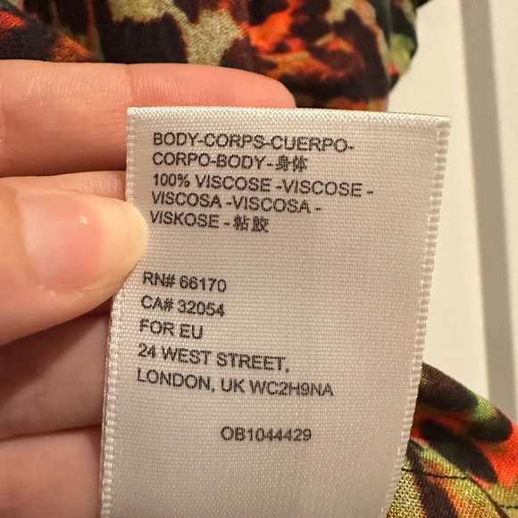 Urban Outfitters Colorful Leopard Print Cropped Top XS - Picture 4 of 5